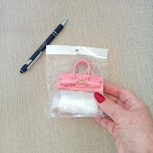 Birkin Bag Pink Mini Charm, NWT